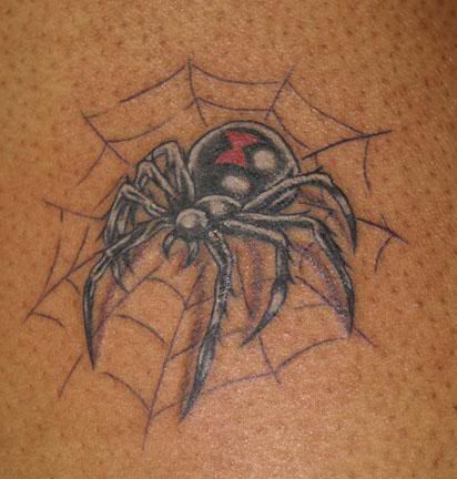 Black Widow Spider Tattoo Photo by SouthsideTattooATL | Photobucket